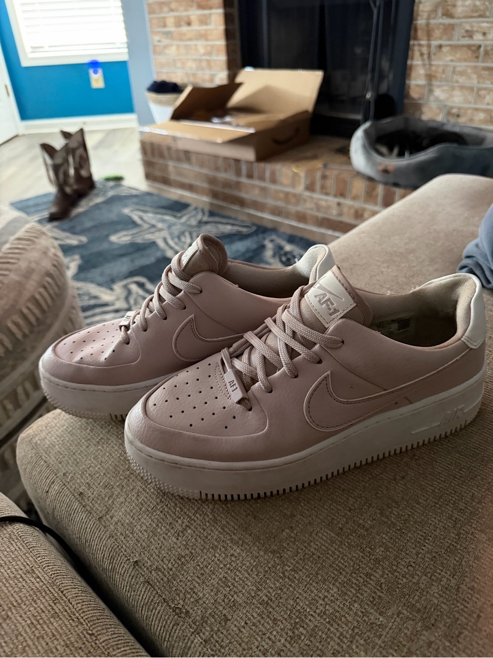 Nike Women’s Blush Pink Low-Top Sneakers